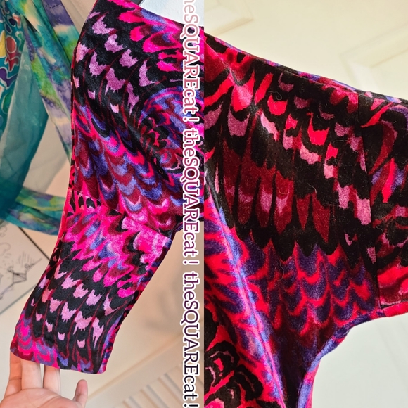 π¦Wings of a Butterfly Betsey Johnson Velvet Dress - Picture 5 of 7